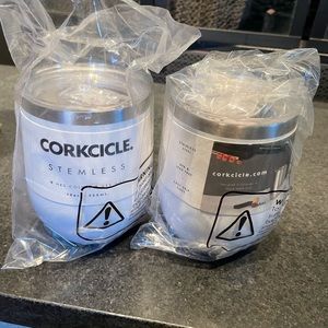 NWT corkcicle tumblers. This price is for both never used great for summer